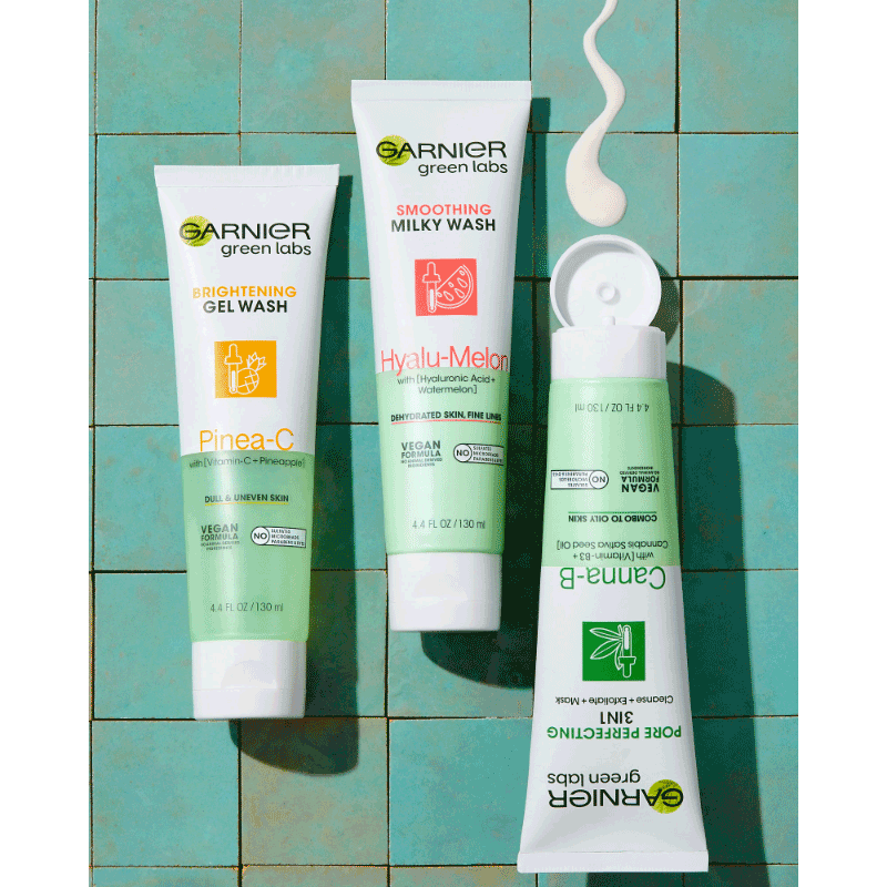 Garnier Green Labs Canna-B Pore Perfecting 3 in 1 Clay Cleanser 130ml